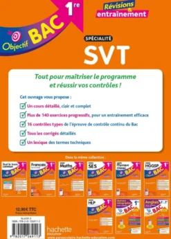 Objectif BAC 2027 - 1re spécialité SVT