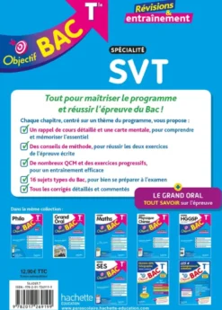 Objectif BAC 2027 - Terminale spécialité SVT