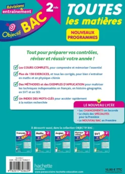 Objectif BAC - Toutes les matières 2nde