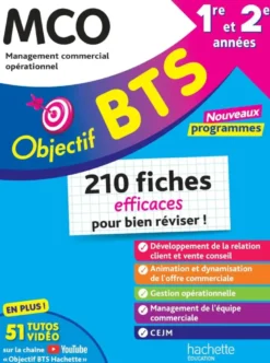Objectif BTS MCO - 210 fiches efficaces pour bien réviser - 2026