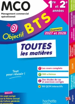 Objectif BTS MCO (1re et 2e années) - Toutes les matières, examens 2027-2028