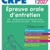 Objectif CRPE 2027 - Épreuve orale d'entretien M2/L3