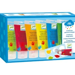 Peinture à doigts - 6 tubes