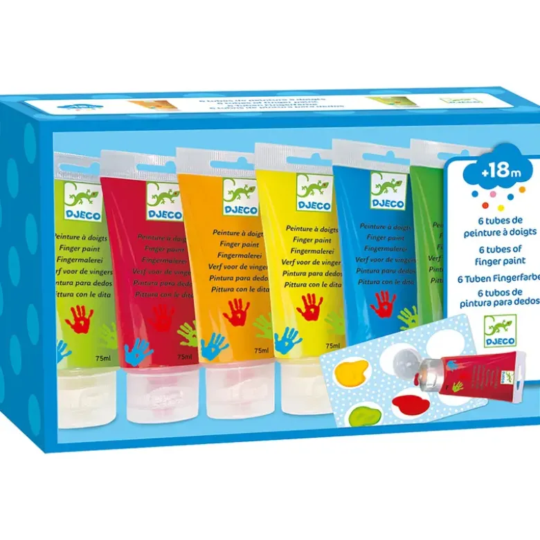 Peinture à doigts - 6 tubes