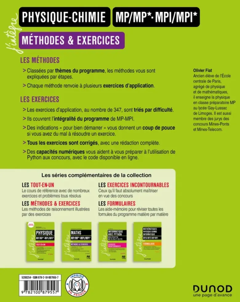 Physique-Chimie Méthodes et exercices MP/MP*-MPI/MPI* - 3e éd.