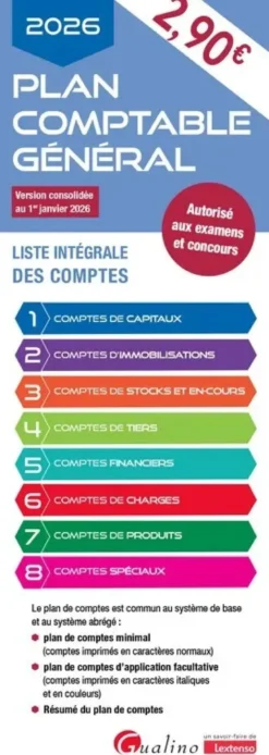 Plan comptable général - 2026