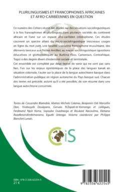 Plurilinguismes et francophonies africaines et afro-caribéennes en question
