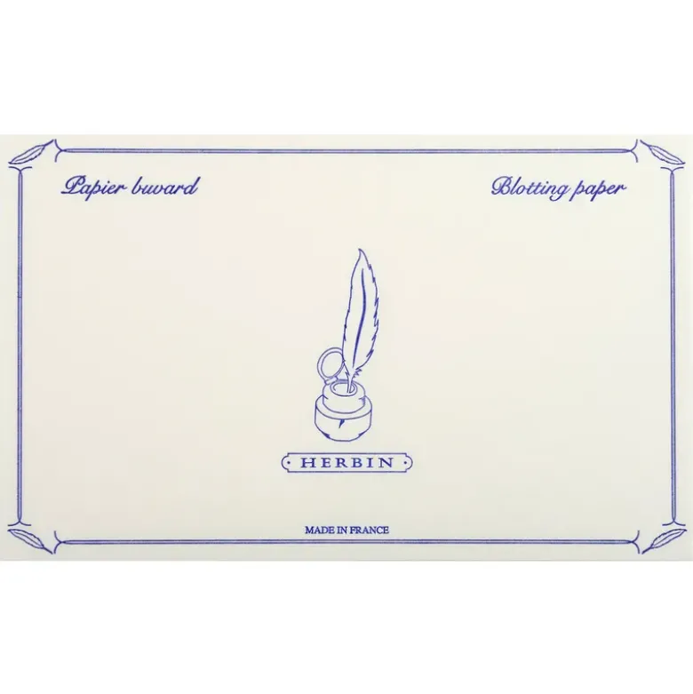 Pochette de 10 buvards Herbin - blanc