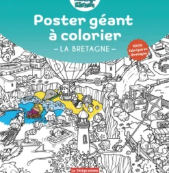 Poster géant à colorier – La Bretagne