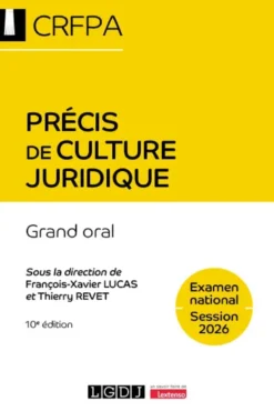 Précis de culture juridique - CRFPA - Examen national Session 2026