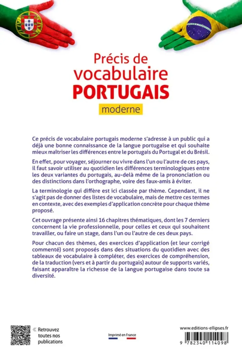 Précis de vocabulaire portugais moderne