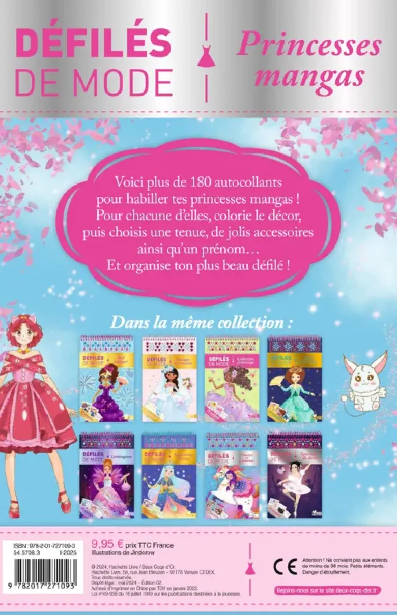 Princesses mangas - Bloc spirale