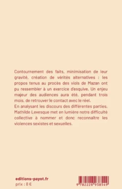 Procès Mazan : Une résistance à dire le viol