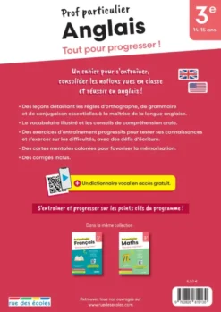 Prof particulier - Anglais 3e