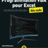 Programmation VBA pour Excel 2024 pour les Nuls