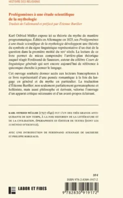 Prolégomènes à une étude scientifique de la mythologie