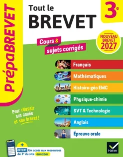Prépabrevet - Tout le brevet 2027 - 3e (toutes les matières)