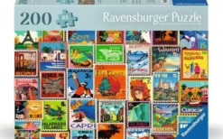 Puzzle Bien être Timbres 200 pièces XL