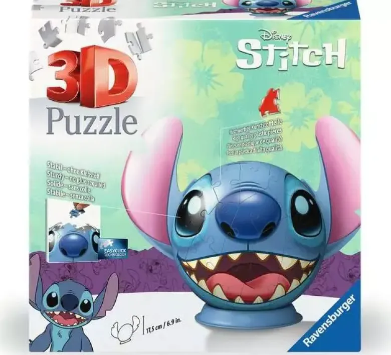 Puzzle 3D - Stitch balle avec oreilles - Lilo et Stitch