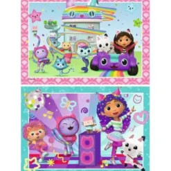 Puzzle La fête de Gabby's Doll 2x24 Pièces