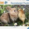 Puzzle Lapin et Poussin 500 Pièces
