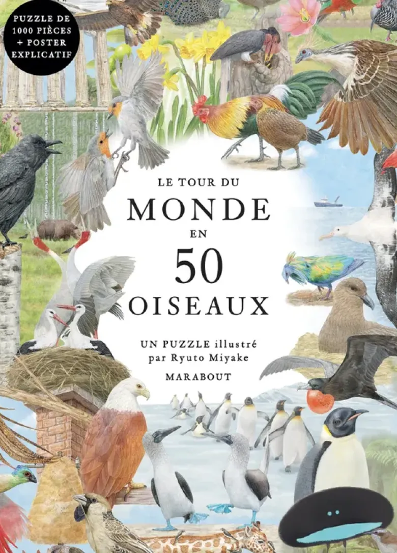 Puzzle Le tour du monde en 50 oiseaux