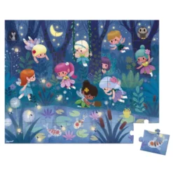 Puzzle 36 pcs - Les fées et les nénuphars