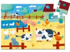 Puzzle 24 pcs - Les vaches à la ferme