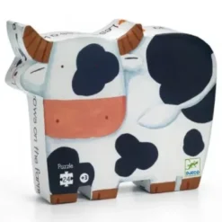 Puzzle 24 pcs - Les vaches à la ferme