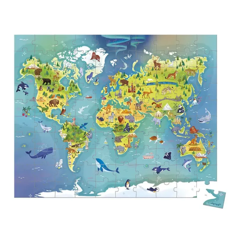 Puzzle 100 pcs - Monde