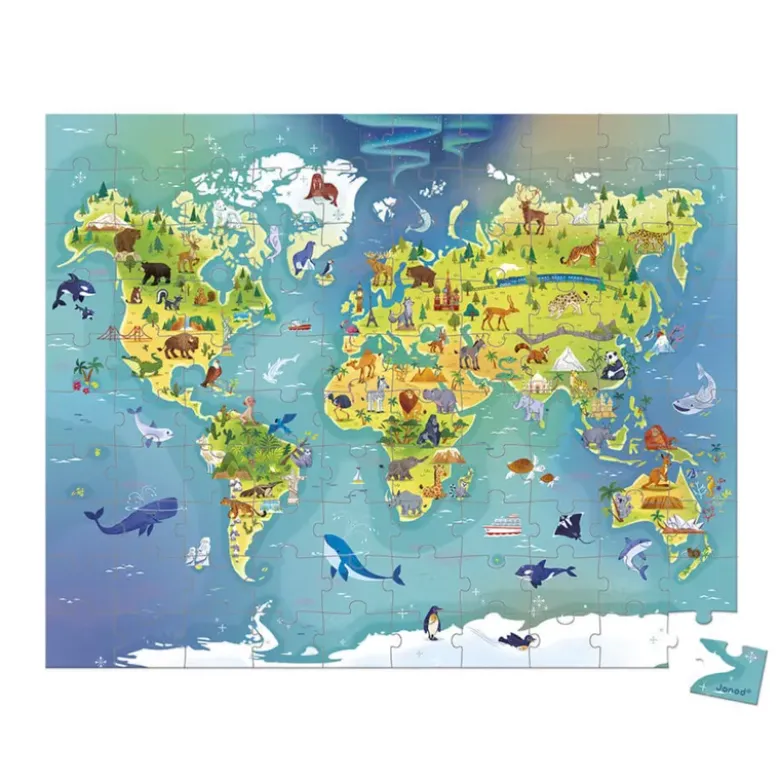 Puzzle 100 pcs - Monde