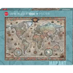 Puzzle 1000 pcs - RetroWorld Mapart