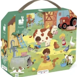 Puzzle 24 pcs - Une journée à la ferme