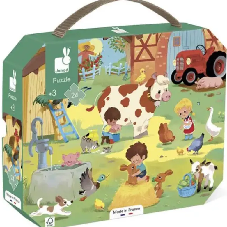 Puzzle 24 pcs - Une journée à la ferme