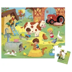 Puzzle 24 pcs - Une journée à la ferme