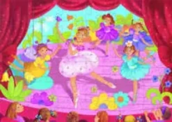 Puzzle 36 pièces - La ballerine à la fleur