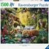 Puzzle 1500 pièces - Tigres au plan d'eau