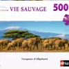 Puzzle Troupeau Elephants 500 Pièces