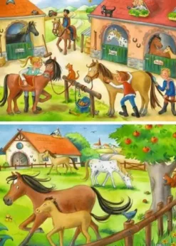 Puzzle Vacances Centre-Equestre 2x12 Pièces