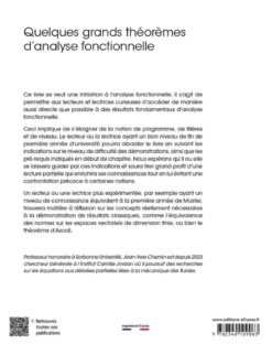 Quelques grands théorèmes d’analyse fonctionnelle