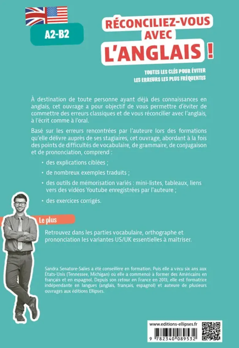 Réconciliez-vous avec l'anglais ! Toutes les clés pour éviter les erreurs les plus fréquentes A2-B2