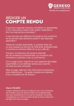 Rédiger un compte rendu
