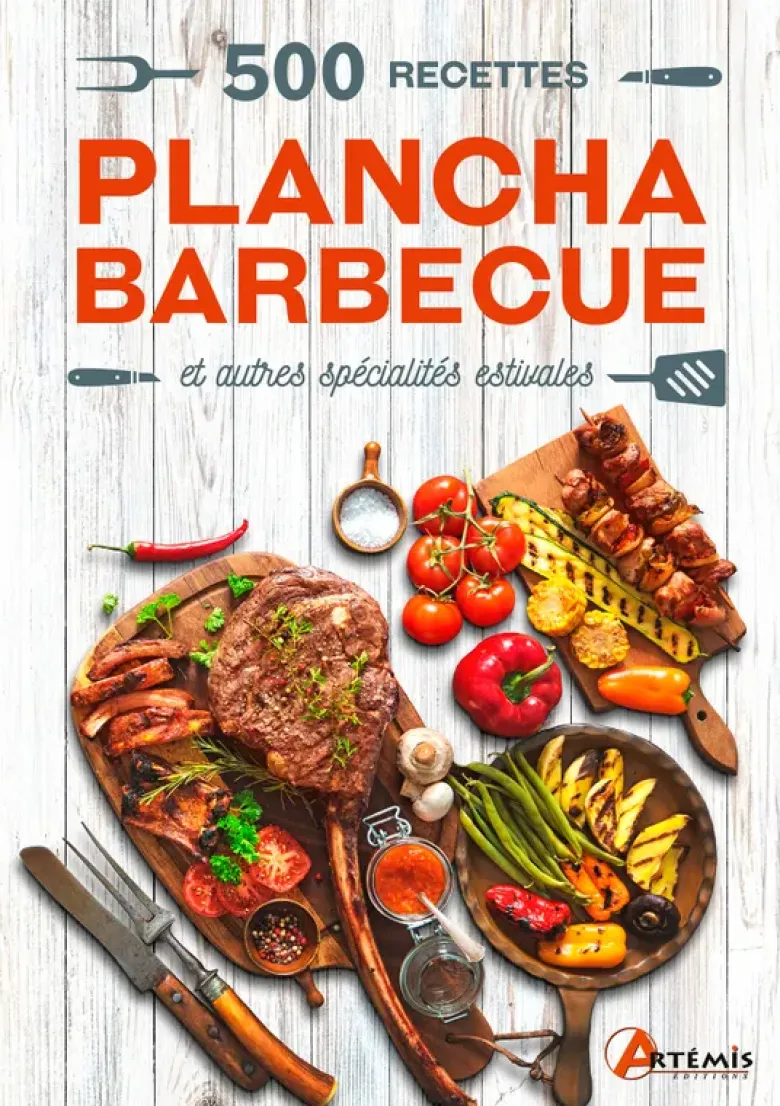 500 recettes plancha, barbecue