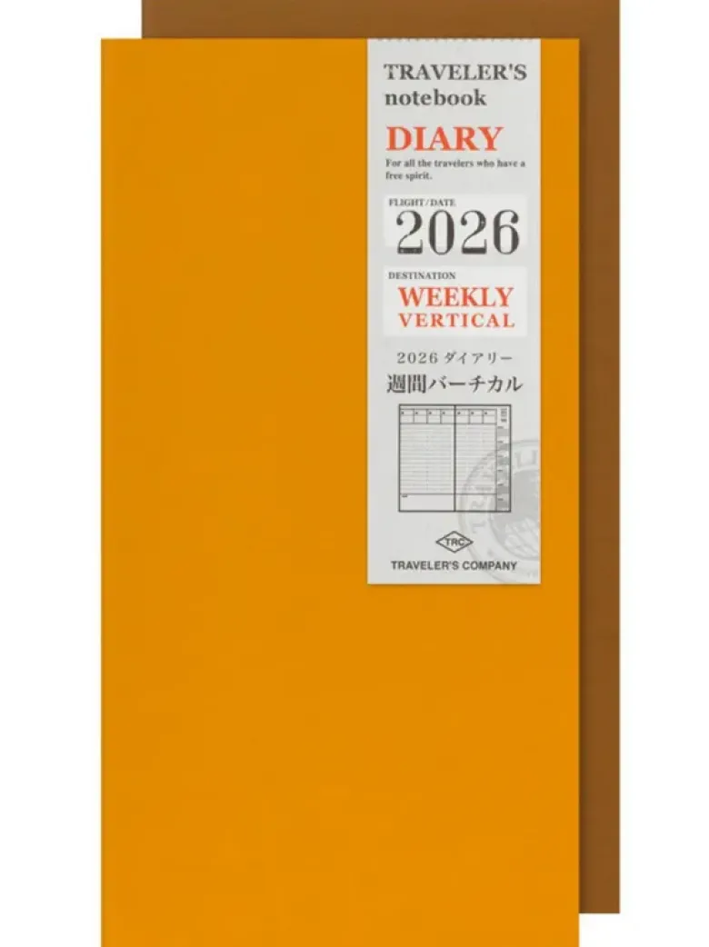 Recharge Agenda 2026 Semaine sur deux pages TRAVELER'S Notebook
