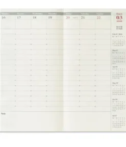 Recharge Agenda 2026 Semaine sur deux pages TRAVELER'S Notebook