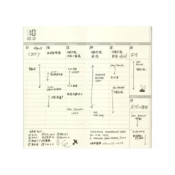 Recharge Agenda Semainier perpetuel 018 Traveler's Notebook