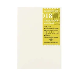 Recharge 018 Passeport Papier accordéon Traveler's Notebook