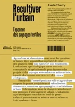 Recultiver l Urbain FaConner des Paysages Fertiles /franCais