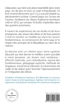 Refaire École : La République et l'excellence pour les jeunes des quartiers populaires