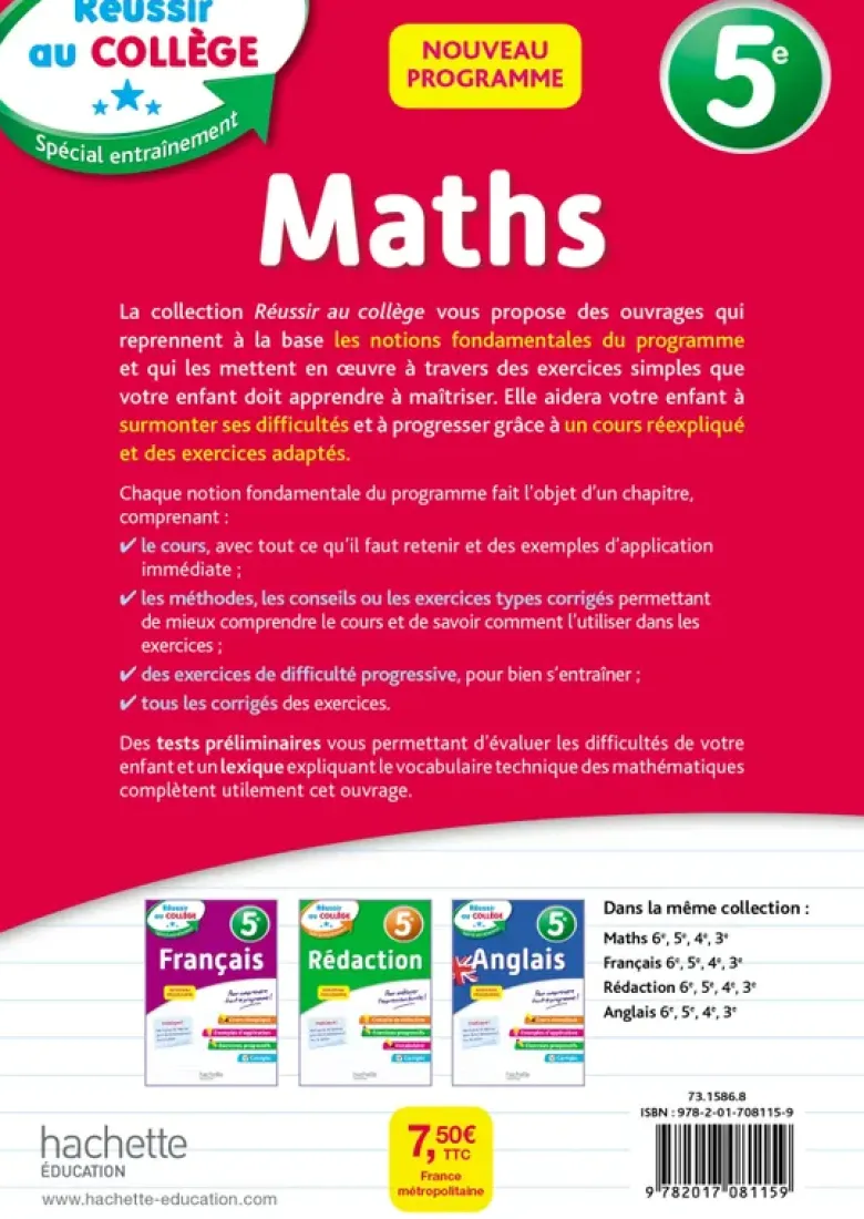 Réussir au collège - Maths 5e